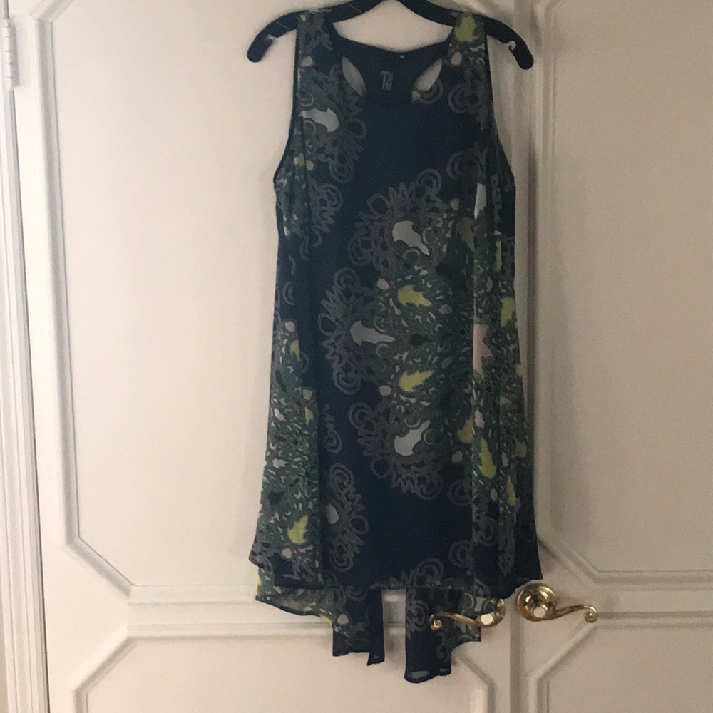 Sleeveless chiffon dress from Anthropologie